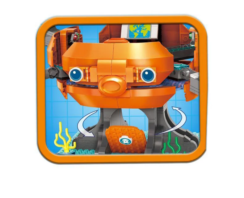 Горячей Британский мультфильм Octonaut building block ракушки Kwazii Даши профессор Inkling цифры окто-pod GUP подводной лодки Кирпичи Игрушки