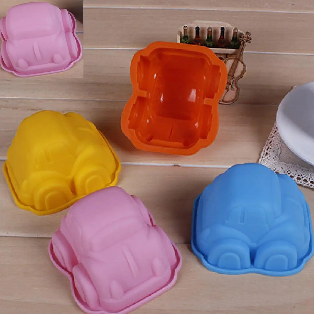 

Random Cubes Car Shape Silicone Cake Mold Muffin Mold Chocolate Mould Bakeware Baking Mold Tool Ice Cream Tools