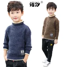 Одежда для мальчиков; От 3 до 11 лет; Детская осенняя теплая куртка; детская зимняя вязаная одежда; свитер для мальчиков; пуловеры для подростков; детское повседневное пальто; топы