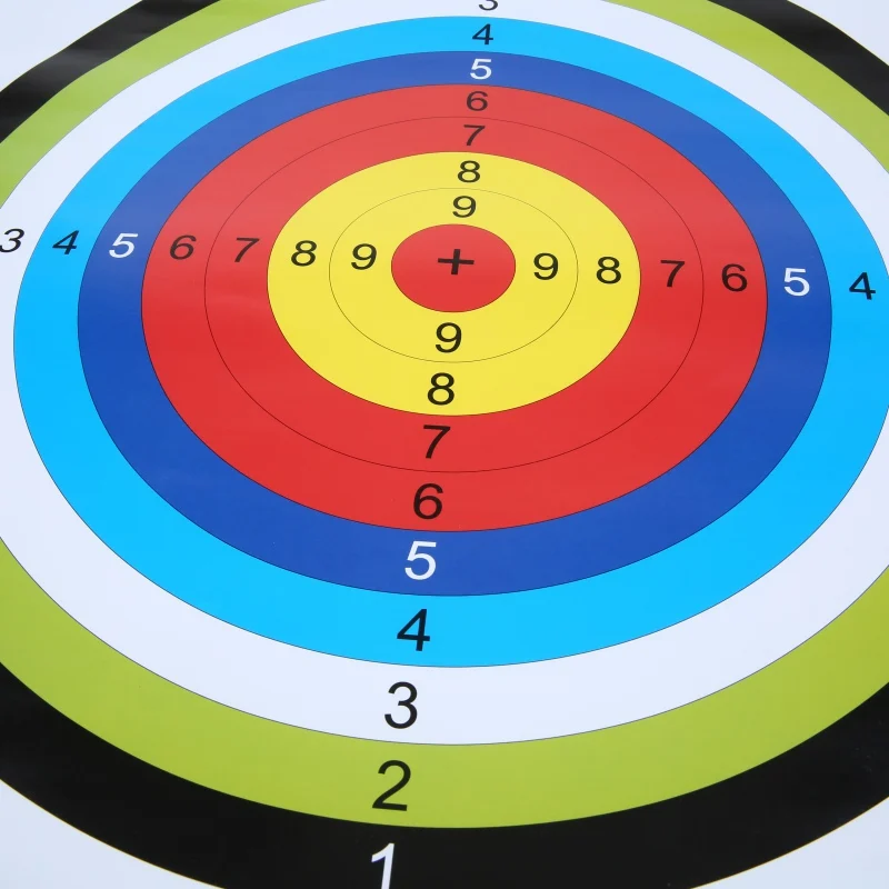 10 шт. 40x40 см Стрельба Цель квадратная бумага разноцветный номер печатных стрельба из лука тренировочный инструмент Стрельба Цель 2018