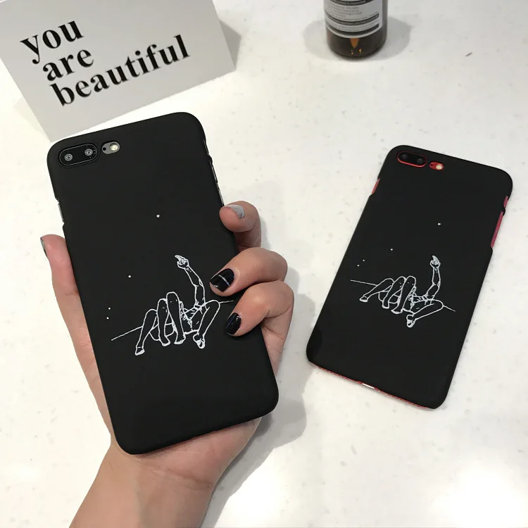 Простой романтичный семейный Звезды Чехол для iPhone X XS XR Max 6 S 7 8plus Жесткий ПК