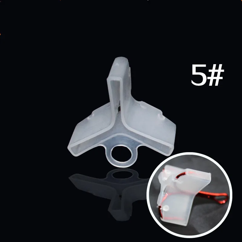 

Fishing Treble Hook Protection White 3 Hooks Protection Jacket PE Sleeve 1-5# Lot 10 Pieces