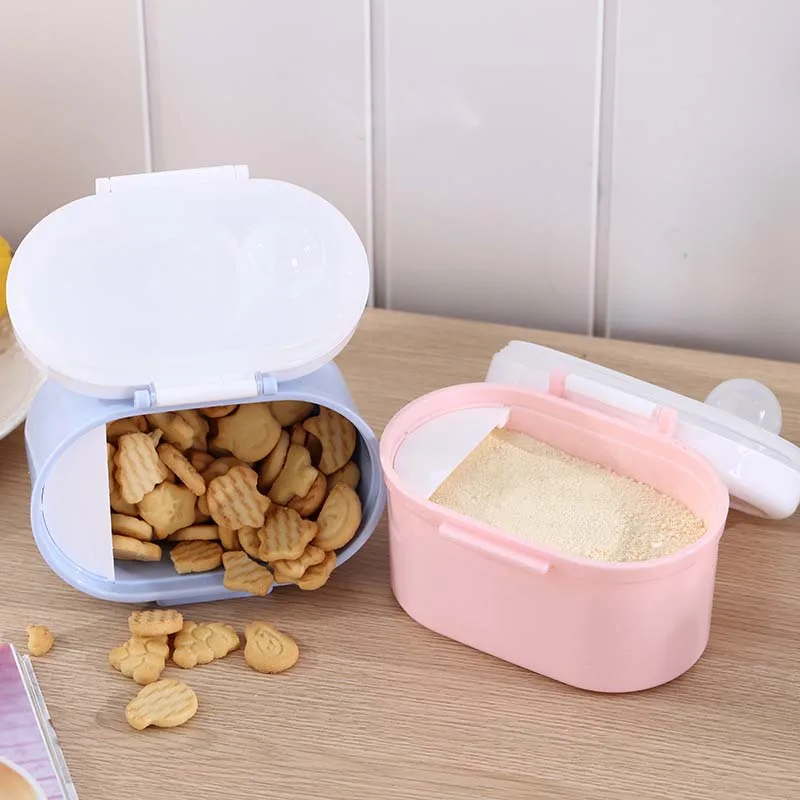 Baby Formula Milk Storage Infants Portable Milk Powder Formula Dispenser Food Container Storage Feeding Box for Kids Food PP Box