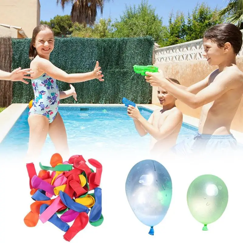 111 шт многоцветные латексные шары для наполнения водой Детская летняя уличная пляжная игрушка латексные шары для наполнения водяных шаров