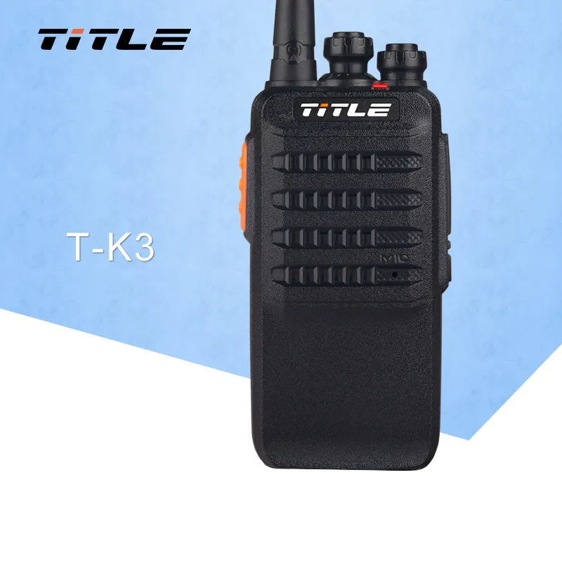 

TITLE T-K3 Walkie Talkie 6W High Power UHF400-470MHz Handheld Portable Transceiver Two Way Radio
