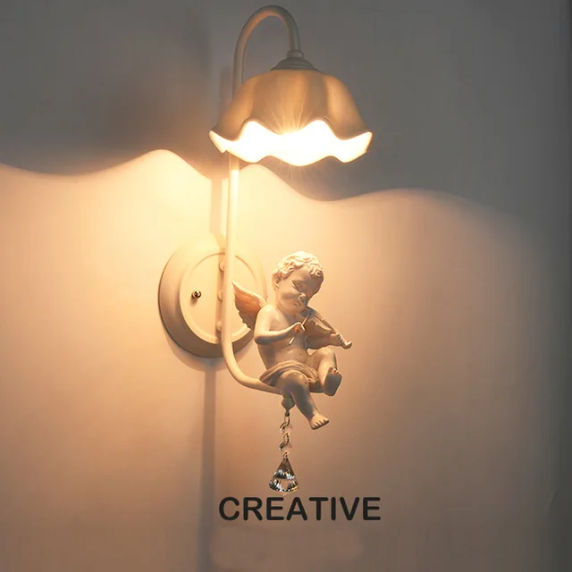 angel wall sconces nordic led wall lampmodern creatve angel wall light with glassceramicscloth glass angel wall sconces nordic led wall lampmodern creatve angel wall light with glassceramicscloth glass