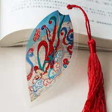 Древние dunhuang фрески Закладка с жилками листа