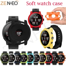 Мягкий чехол защитная рамка оболочка для Xiaomi Huami Amazfit 2/2S часы Stratos красочные замена протектор для часов чехол