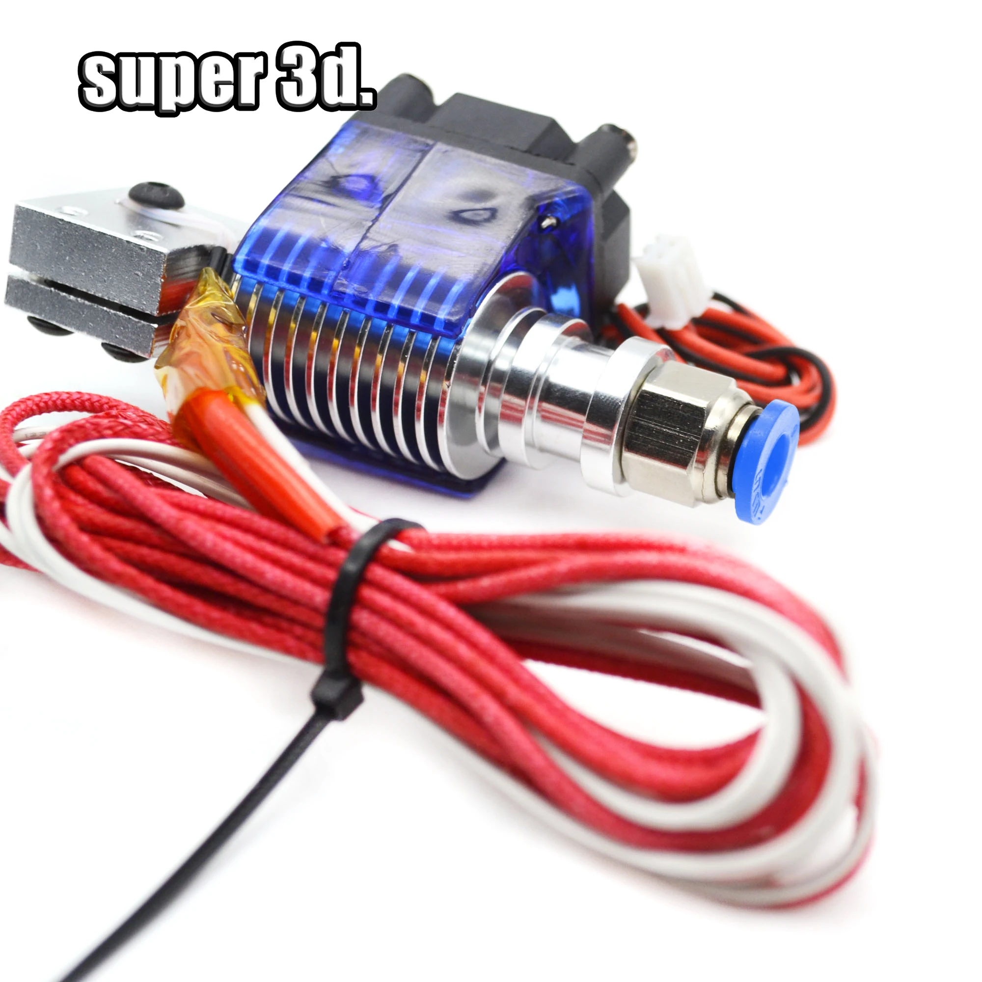 3D طابعة جميع المعادن بركان J-رئيس Hotend عن بودين الطارد مع واحدة التبريد مروحة ل 1.75 مللي متر 0.6 مللي متر فوهة القطر