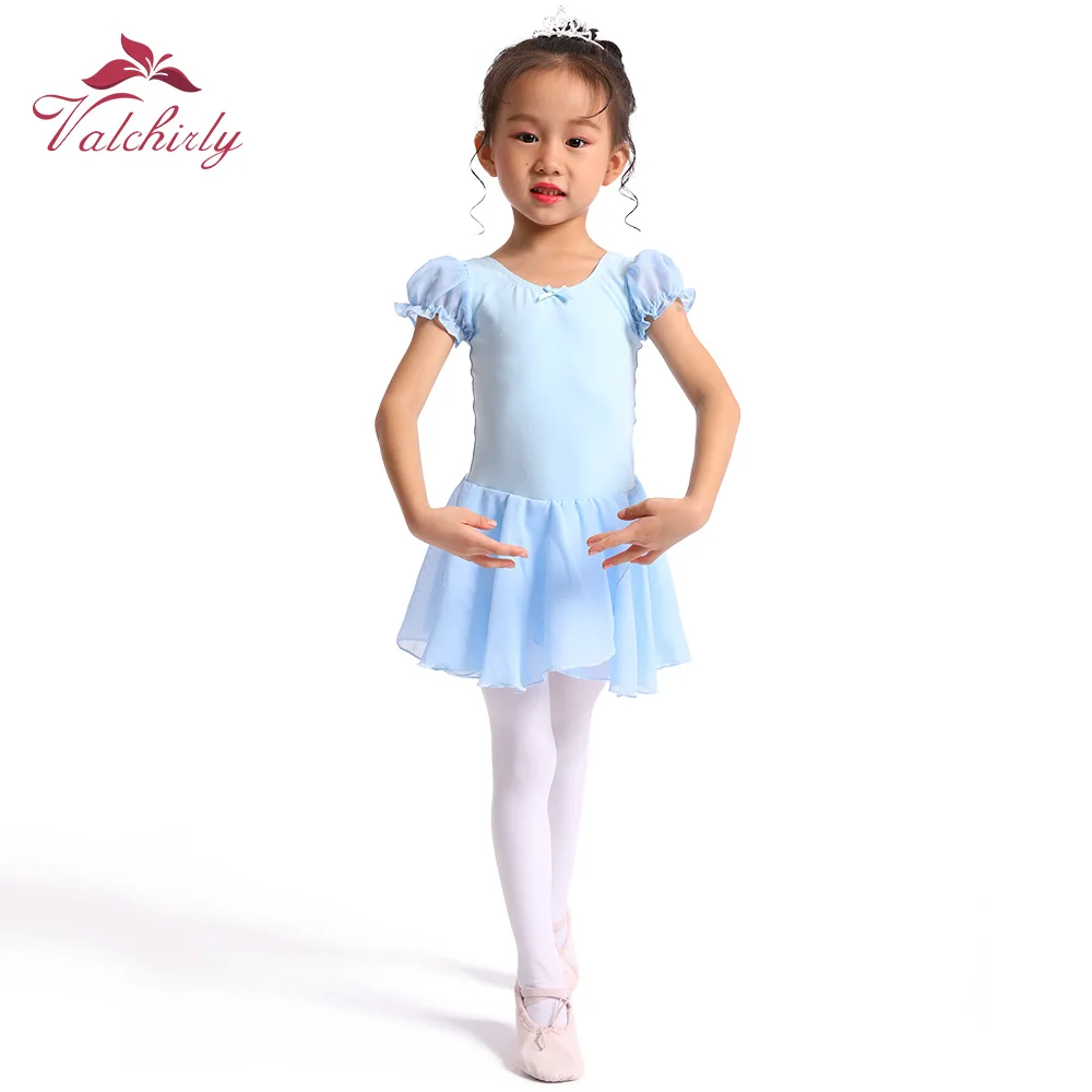 Vestido De Bailarina DANSHOW Para Meninas - Manga Comprida, Rosa 4-5T