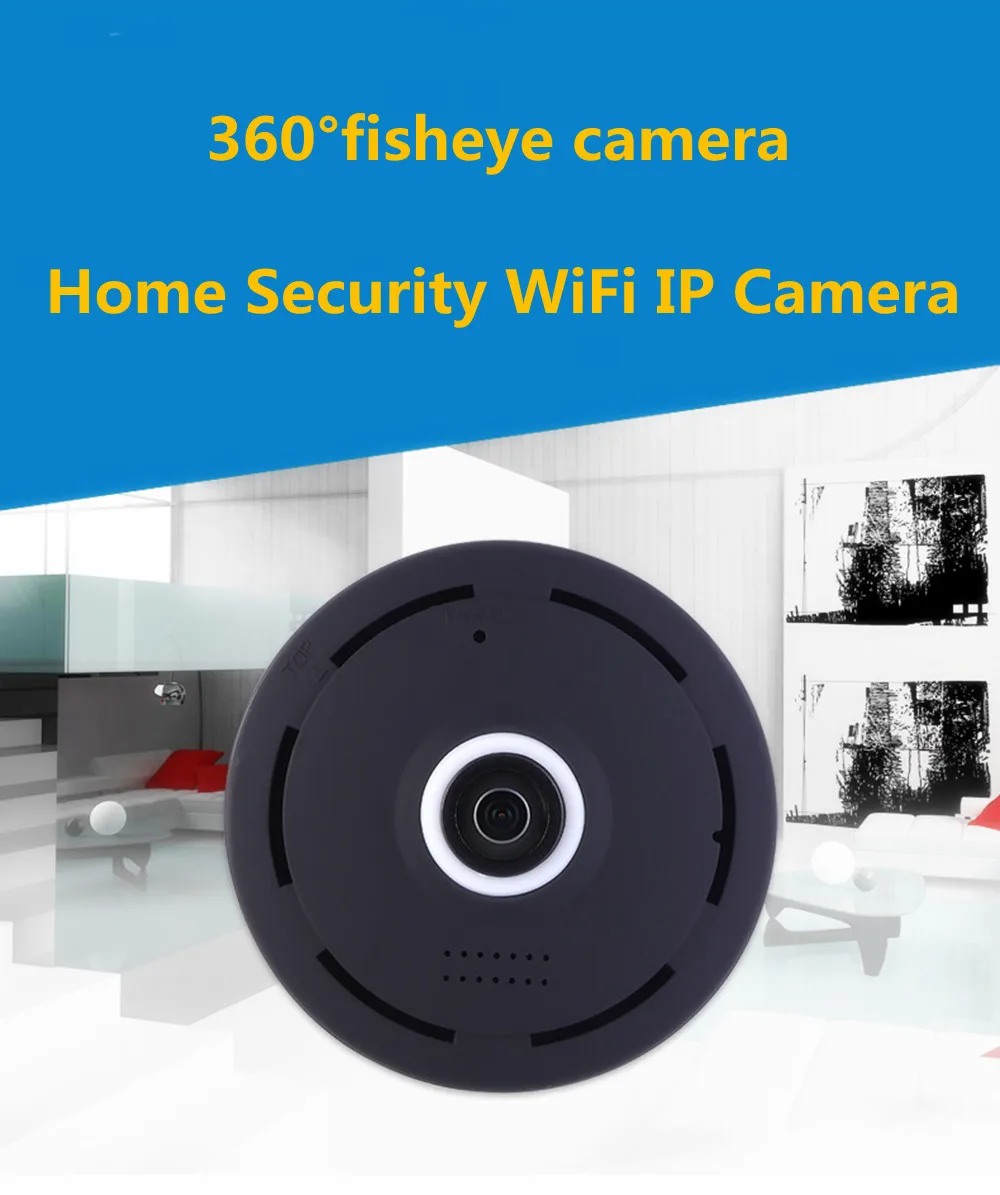 Kruiqi 960 градусов 360 P HD панорамная Беспроводная ip-камера видеонаблюдения WiFi домашнее наблюдение камера безопасности система Крытый пульт