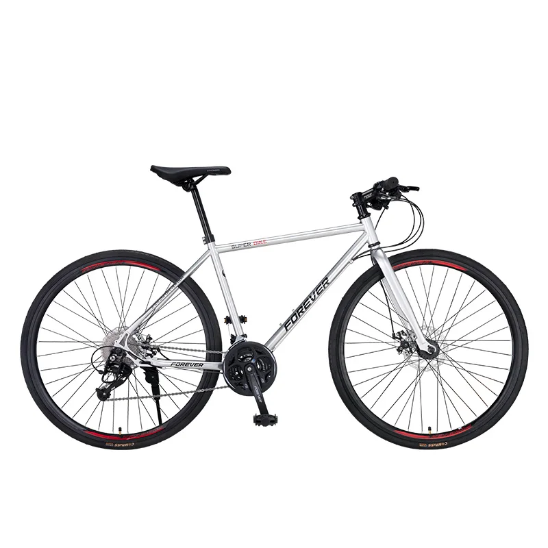 Road Bike Racing Ultralight Road Race 700c Flat Shift Adult Broken Wind Straight Disc Brake