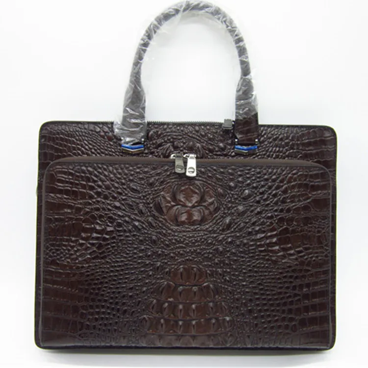 

Leather Laptop Briefcase, Water Resistant Business Briefcase,Expandable Large Travel Shoulder Bag for Men