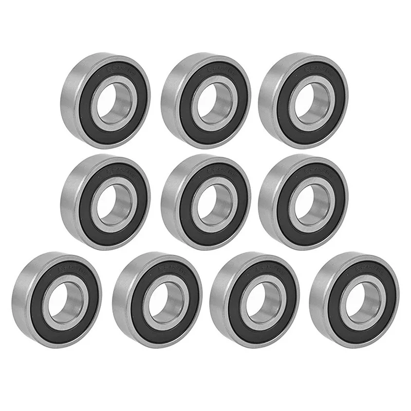 

6203RS Shielded Deep Groove Radial Ball Bearings 17mmx40mmx12mm 10Pcs