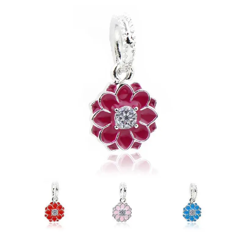 

Manufacturer Direct Selling Creative Oil Dripping Flower Diy Bracelet Accessories Alloy Beads