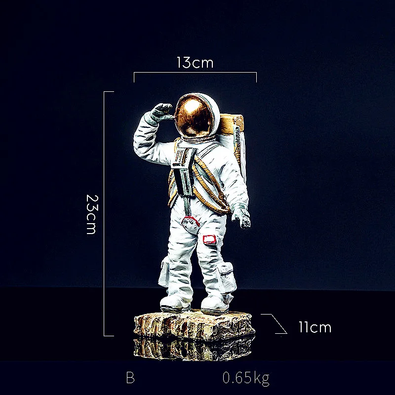 Космический человек американский астронавт модель креативная статуя космонавта Мода Северной Европы украшения дома смолы ремесло L2698 - Цвет: As The Picture Shows
