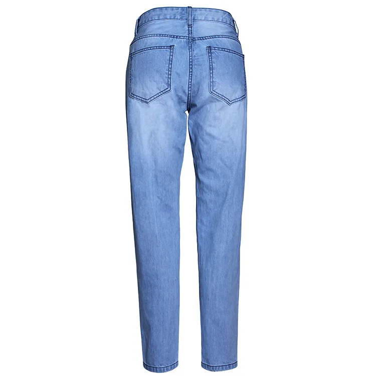 calças Jeans Femininas Lantejoulas Namorado BF Cowboy