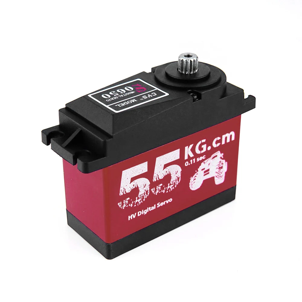 CYS-S0650 Large 55Kg HV High Torque Metal Gear Digital Servo for RC Car Boat Airplane HPI Rovan Km Baja 5B 5T RC Servo (4)
