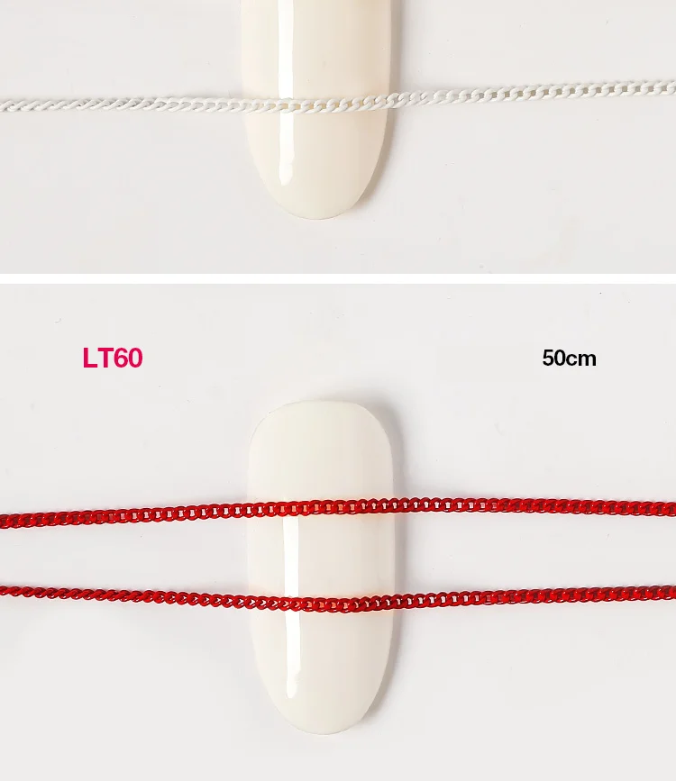 1 шт 20 см ультра-тонкая цепочка для ногтей металлическое украшение из розового золота гвозди шпильки очаровательные 3D DIY черный дизайн ногтей Deisgns