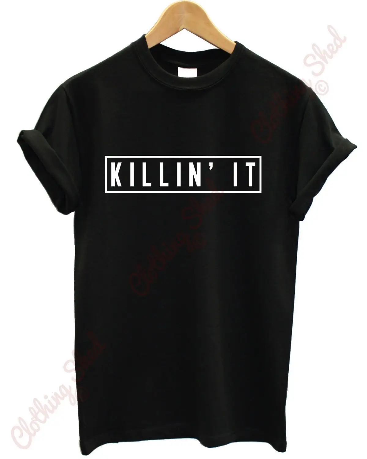 

Killin It Tshirt Mens Funny Womens Killing Kids Hipster Street Fashion Top Funny Tops Tee New Unisex Funny Tops free shipping