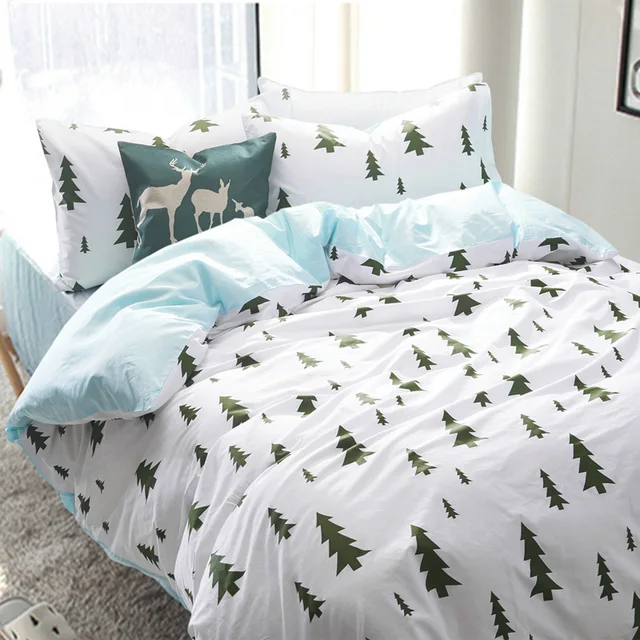 100 Cotton Forest Bedding Set Home Bed Sheets Duvet Cover 100 Cotton Forest Bedding Set Home Bed Sheets Duvet Cover Comforter Sets Twin Queen King