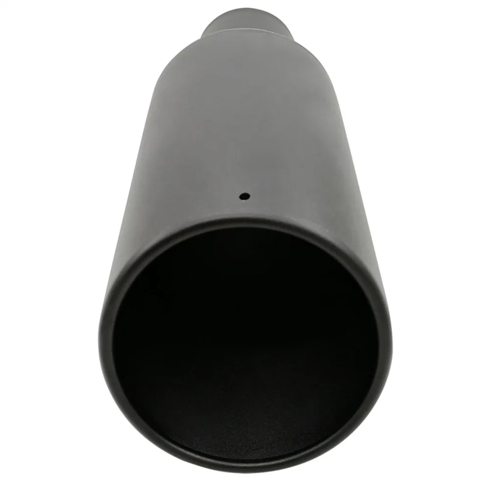 VictSing Car Exhaust Black Universal Stainless-Steel Exhaust Pipe Trim Car Rear Tip Tail Muffler Tail Throat Accessories 12 inch (12)