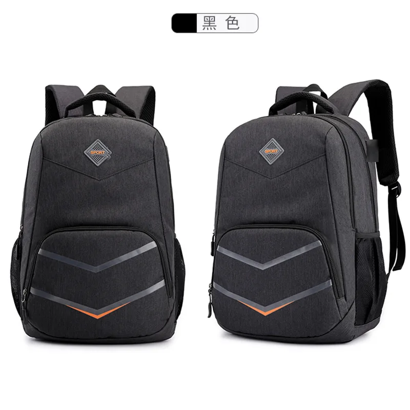 

USB Charging Men's Backpack Laptop Bag Hard Large Capacity Nylon Teens Back Pack Male School Bags for Teenage boys backbag