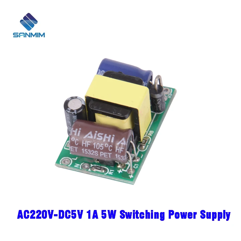 

1PCS SANMIN AC220V to DC3.3V 5V 9V 12V 15V 24V 5W Power supply Isolated switching power supply module PLA05BC5V