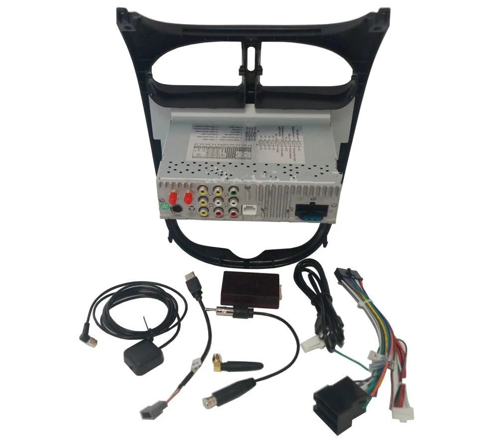 Discount 9" Android Car Multimedia Stereo Radio Audio DVD GPS Navigation Sat Nav Head Unit for Peugeot 206 2000 2001 2002 2003 2004 2005 5