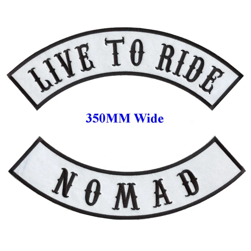 Байкерские нашивки LIVE TO RIDE с утюгом на заднюю часть куртки одежда бесплатные