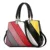 2018 nuevo hit color patchwork diseñador mujeres bolsos de alta calidad acanalada rayas bolsas marca mujeres bolso Bolsos Mujer
