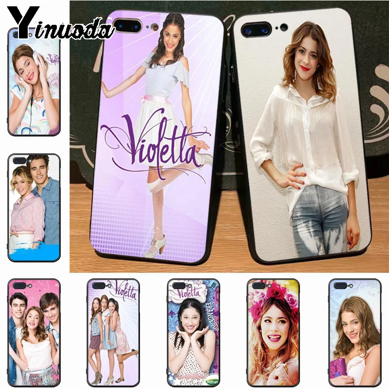 

Yinuoda Violetta TV Series Pattern Rubber tpu Soft Phone Accessories Cover Case for iPhone 7plus X 6 6S 7 8 8Plus 5S 11pro case