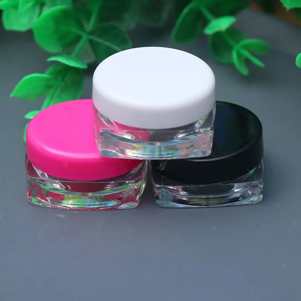 

3g Mini Clear Cosmetic Cream Refillable Bottle Portable Ointment Container Travel Use Cosmetic Container Women Cosmetic Tool