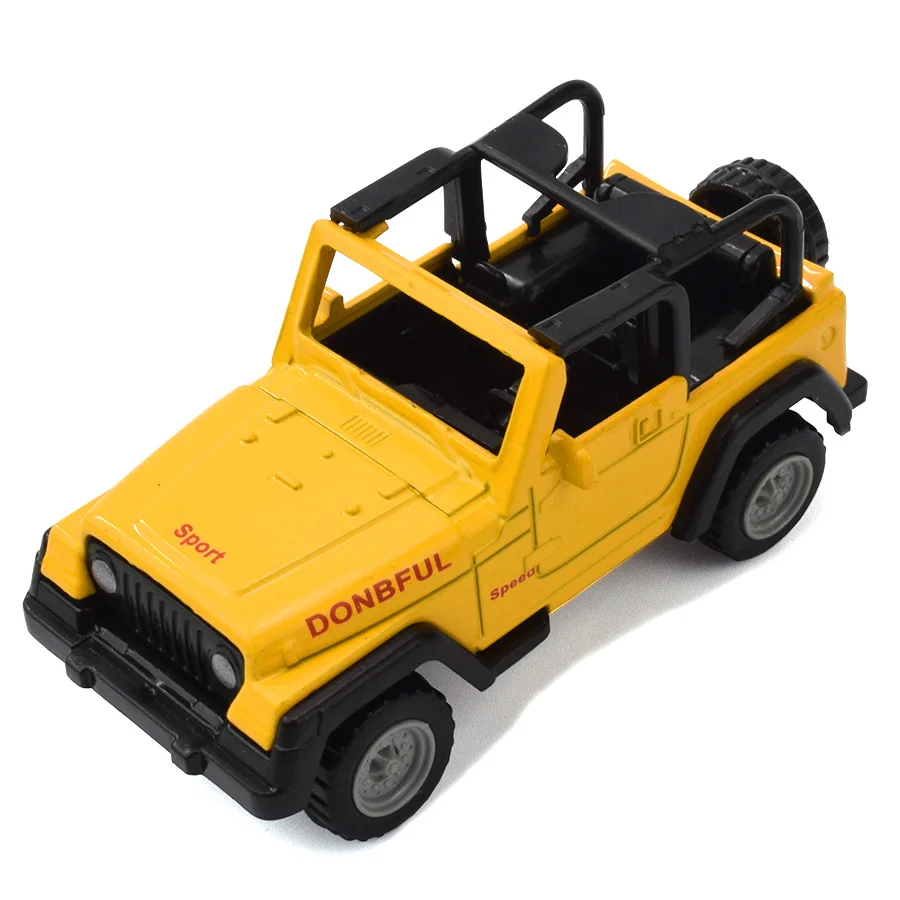 3 Colors Kids Toy Alloy Diecast Jeeps Wrangler Open Top Off Road Vehicles Mini Model Toys For Children Boys Glide Car Toy Gifts