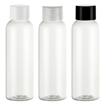 

Empty Clear Plastic Bottle 60ml Essential Oil Packaging Shower Gel Bottles Screw Top Cap Makeup Refillable Bottles Container