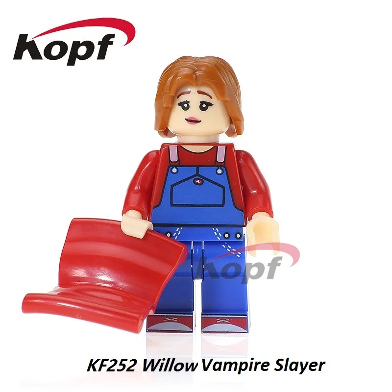 Один продажа Super Heroes строительные блоки Willow истребительница вампиров Ангел вампир фигурки героев обучающие игрушки для детей KF252