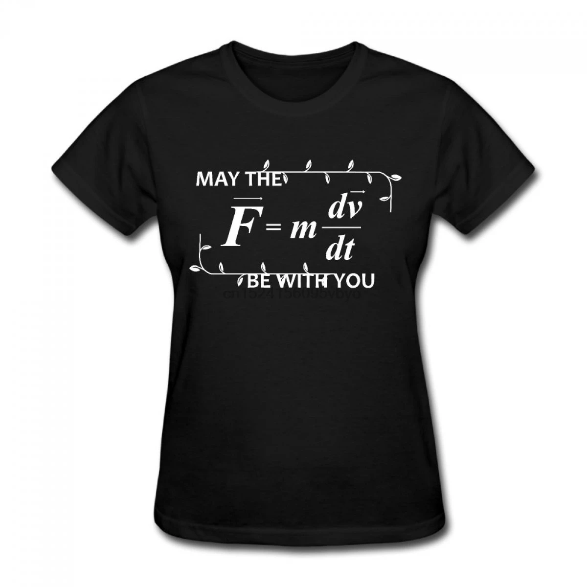 

Women Cotton T Shirt Summer Custom Short Sleeve Mathematical Function and letters Printed T-shirt Brand Clothes Women S Clothing