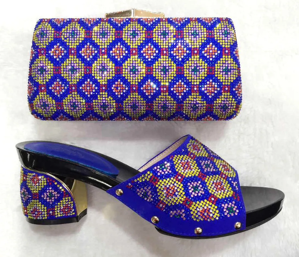

Shoes And Bags To Match Set High Quality Ladies Matching Shoe With Bag Italy Fashion African Pumps Shoes For Party TH17-13
