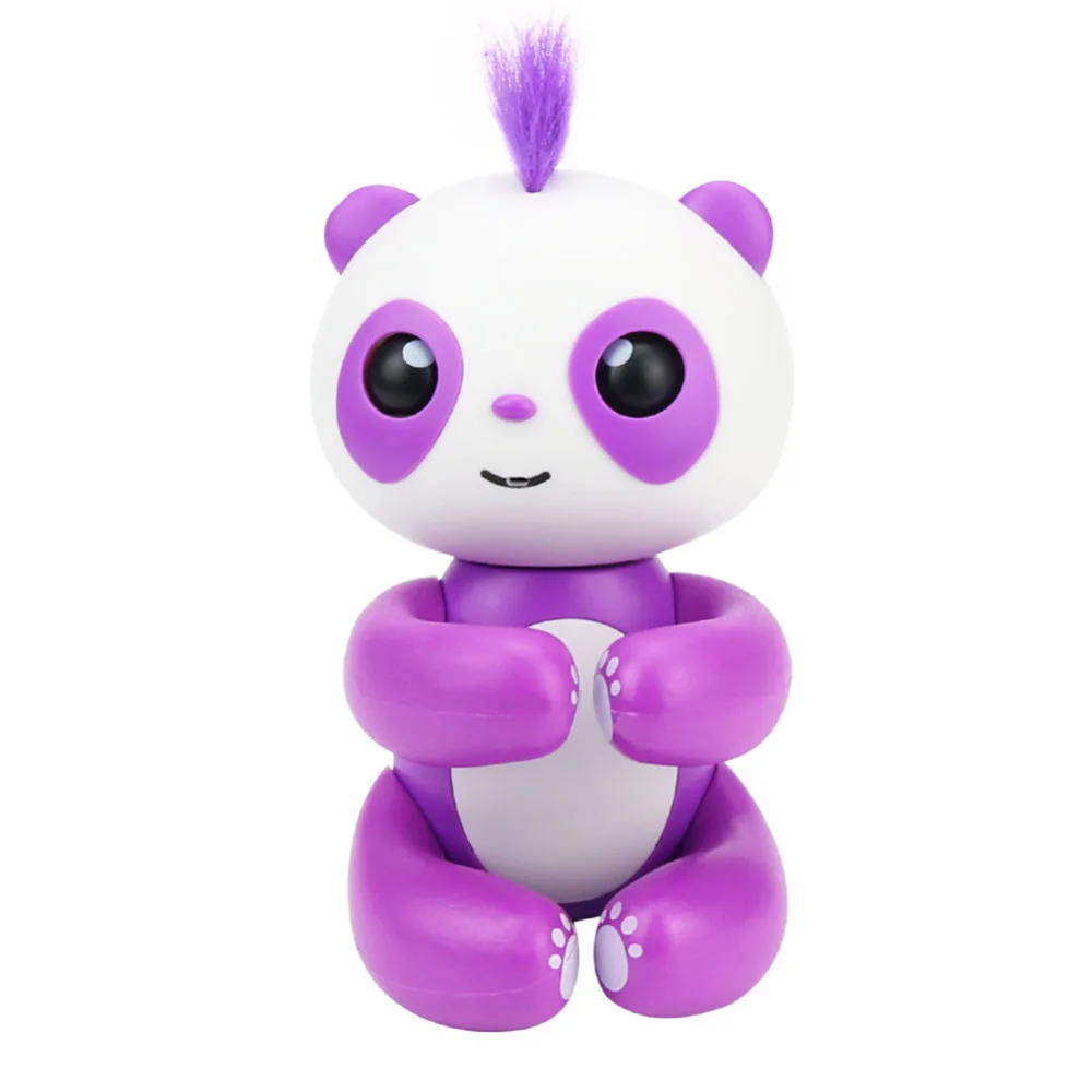 Пальца панда Умные Электронные ПЭТ сенсорный индукции животное мини захватил пальца панда игрушка милые висит Электронные Pet