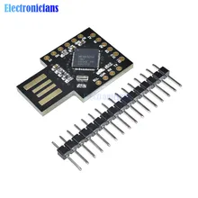 Pro Micro Beetle Keyboard BadUSB ATMEGA32U4 мини-макетная плата расширения Модуль 16 МГц DC 5 В для Arduino с контактом