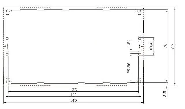 Длина алюминиевый электронный корпус 82*145*200 мм Алюминиевый Чехол diy электрическая распределительная коробка