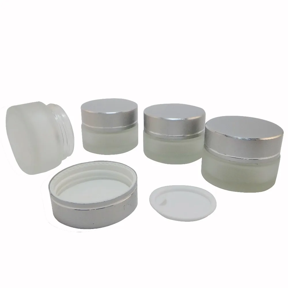 Download 4 PCS 20 ml Frost Glass Makeup Cream Jar Packaging ... Yellowimages Mockups