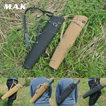

52X13cm Arrow Quiver Shoulder-back Design Pure Leather Material Can Hold 30 Pcs Arrows for Archery Hunting Shooting