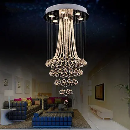 Crystal Pendant Lights Lamps LED Crystal Lamps Sarkit Lamba Modern Hanging Lamp Home Lighting Fixture D40 D50 D60 D70 D80