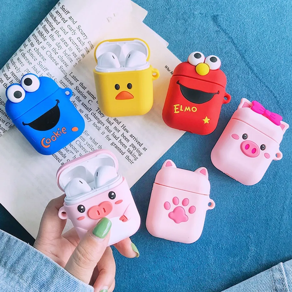 

Cartoon Cute Wireless Bluetooth Earphone Case For Apple AirPods Silicone Charging Headphones Cases For Airpods Protective Cover