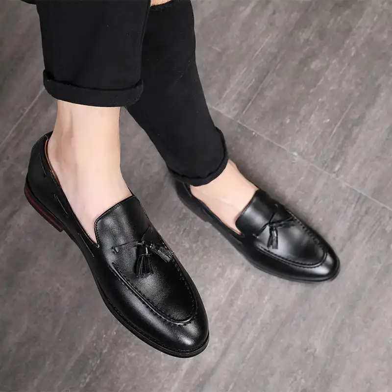 casual with formal shoes