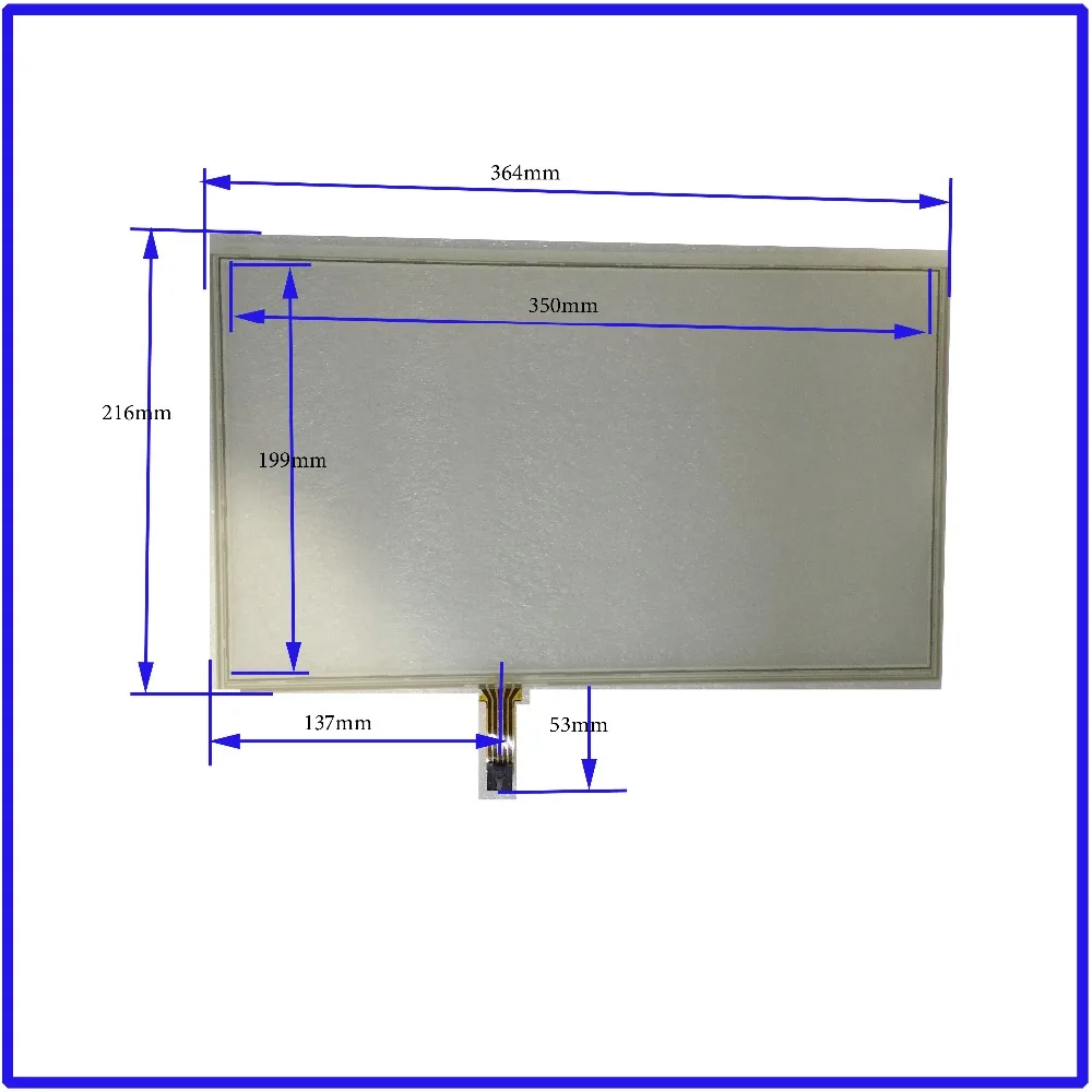 

ZhiYuSun 364mm*216mm 15.4 Inch Touch Screen panels 4 wire resistive USB touch panel overlay kit Free Shipping for cumper