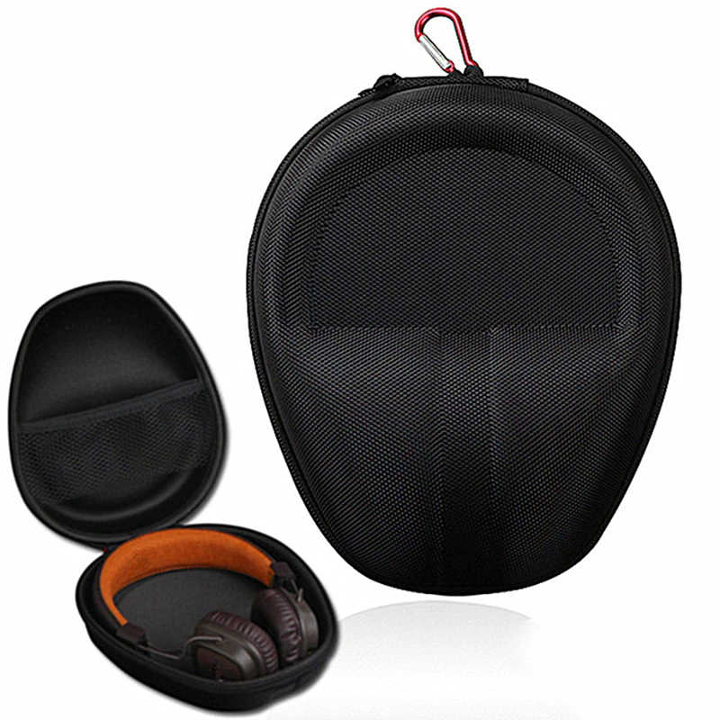 

Headphone Case Large Shall Case for Headphones Accessory Protector Zipper Hard Compatible Folding Headphone Hard Case Box Cover