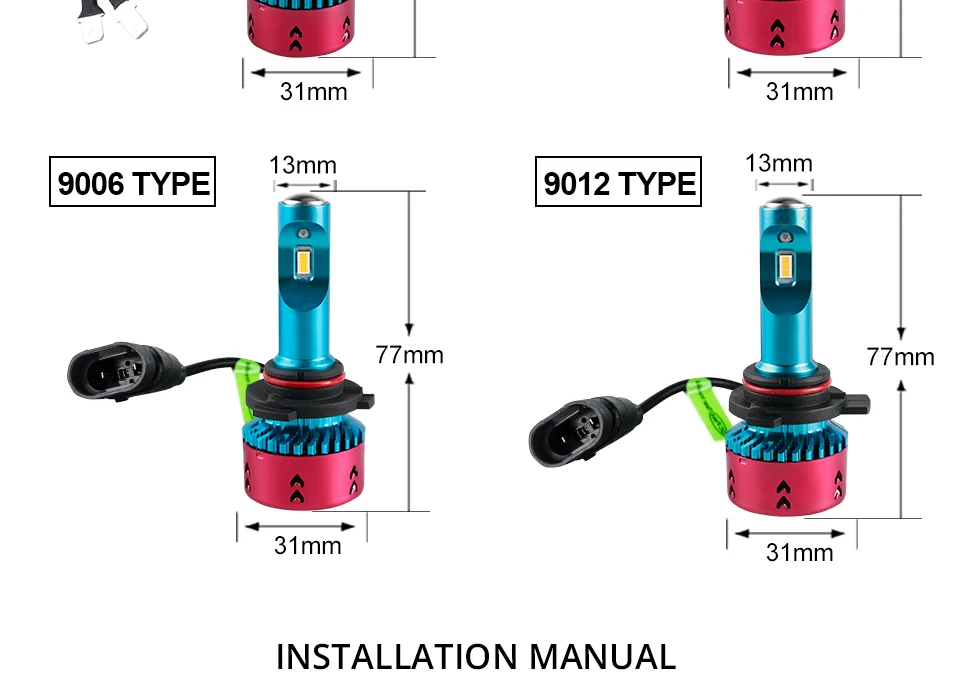 H4 LED Car Light H7 H1 H11 16000Lm 12V ZES Chips Ampoule Led Voiture 9005HB3 9006HB4 H8 HIR2 70W 6500K Led Automotivo Lampada (13)