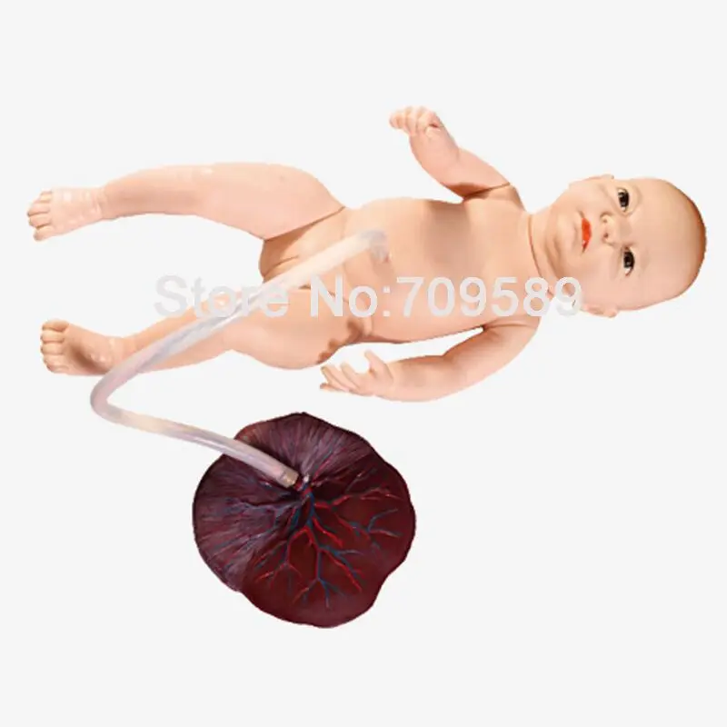 baby doll with umbilical cord